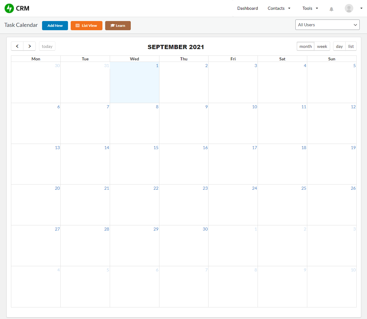 CRM Task Scheduler